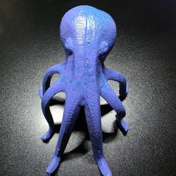 Cast Iron Octopus Phone Holder Purple And Teal