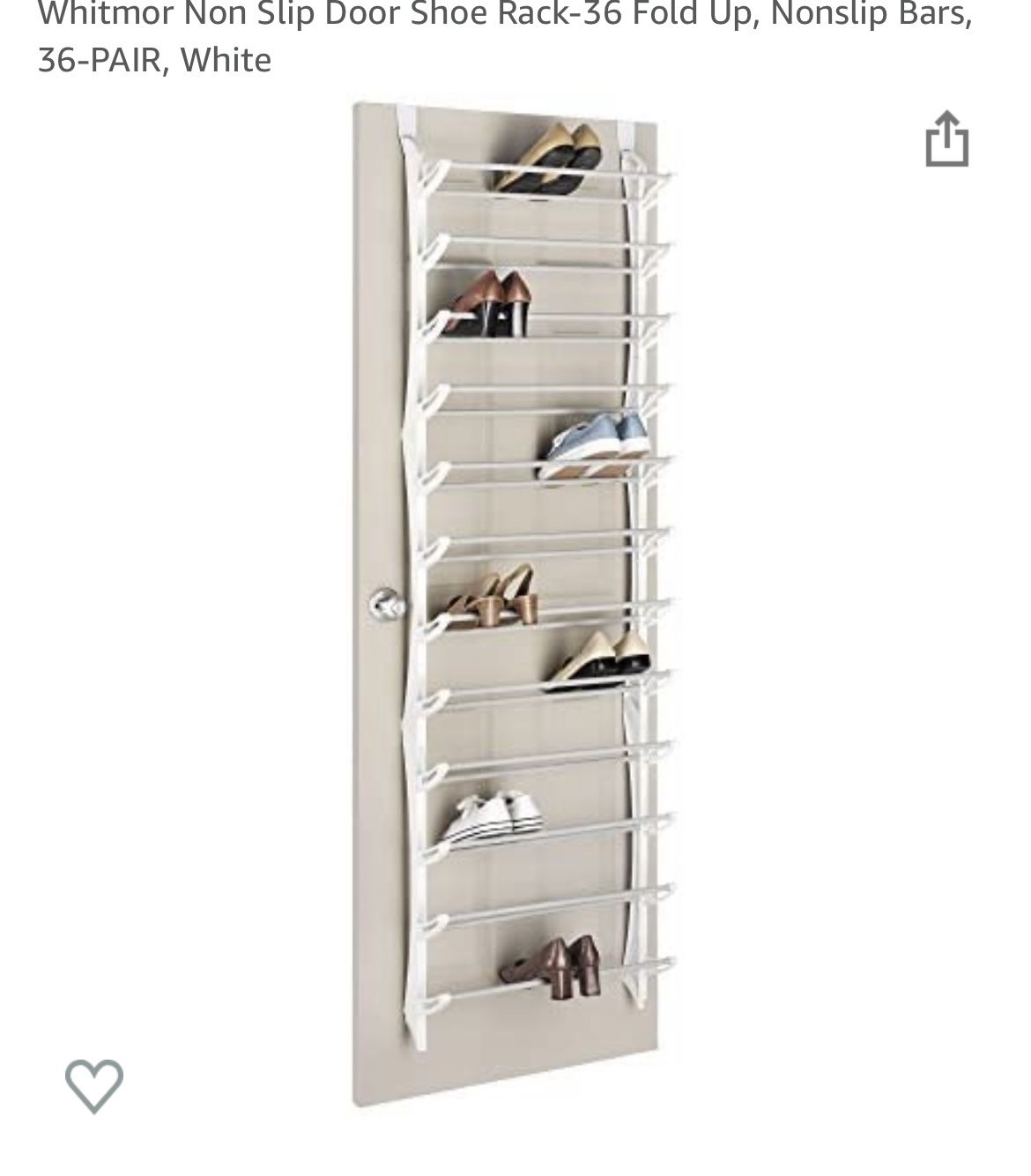 Over The Door Hanging Shoe Rack