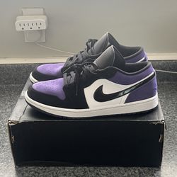 Jordan 1 Low Court Purple 