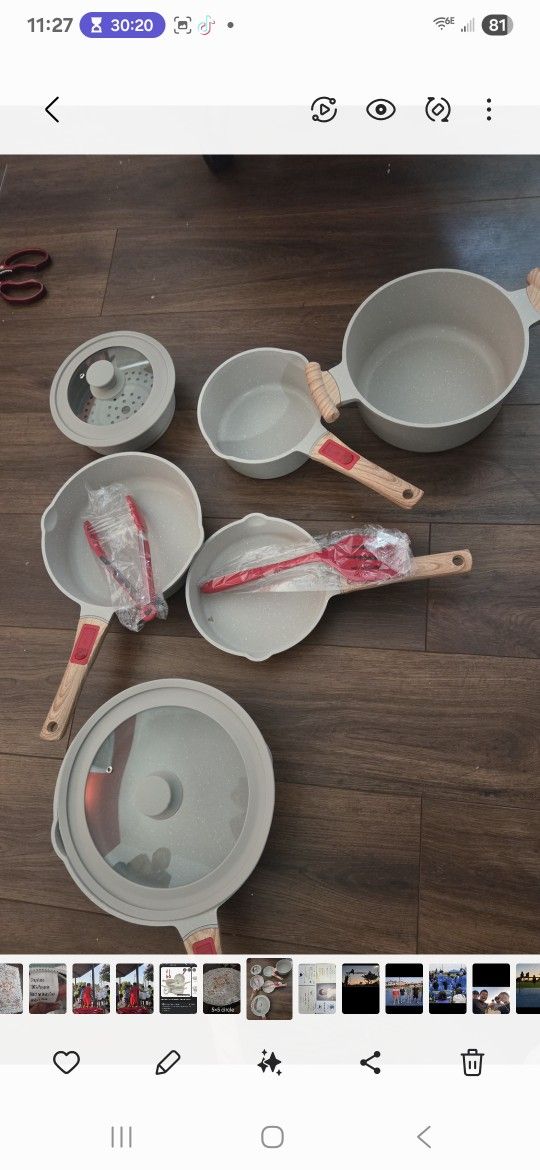 10 Pieces Deep Frying Pans Set