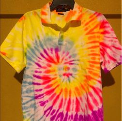 Polo Ralph Lauren Shirt Tee M Men’s Wear Office Multicolor Spiritual Chakra