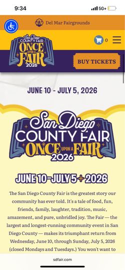Del Mar Fair Tickets