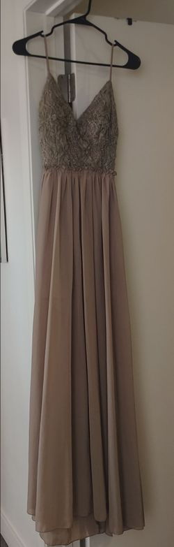 Formal dress tan