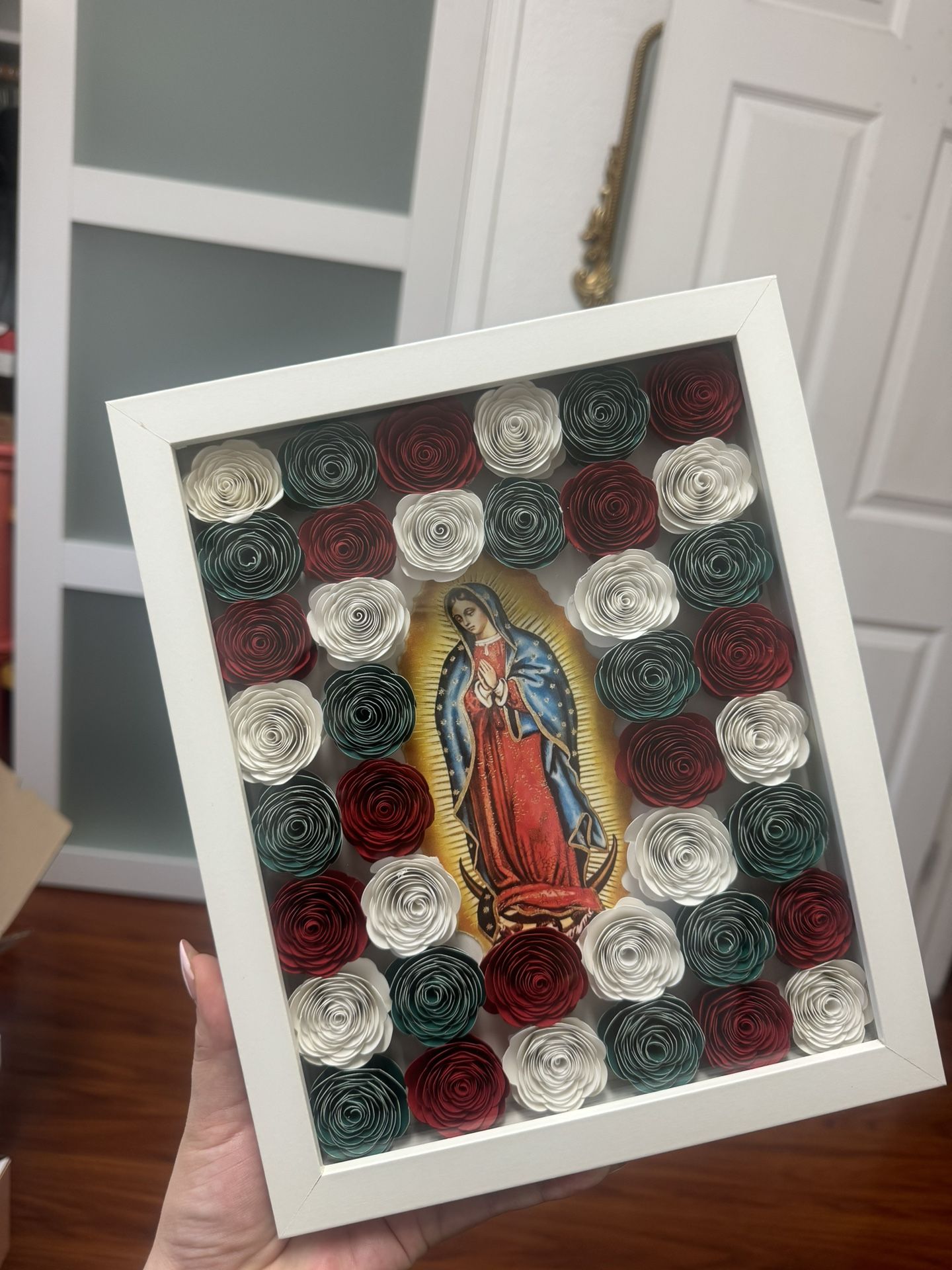 Virgencita Flower Shadow box