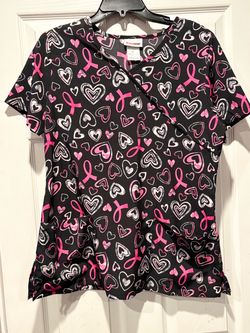 ScrubStar Hearts Top Size M and Xl