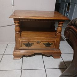 Wooden Nightstand Desk