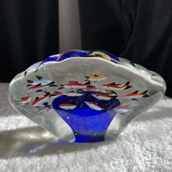 Vtg Murano Aquarium Glass
