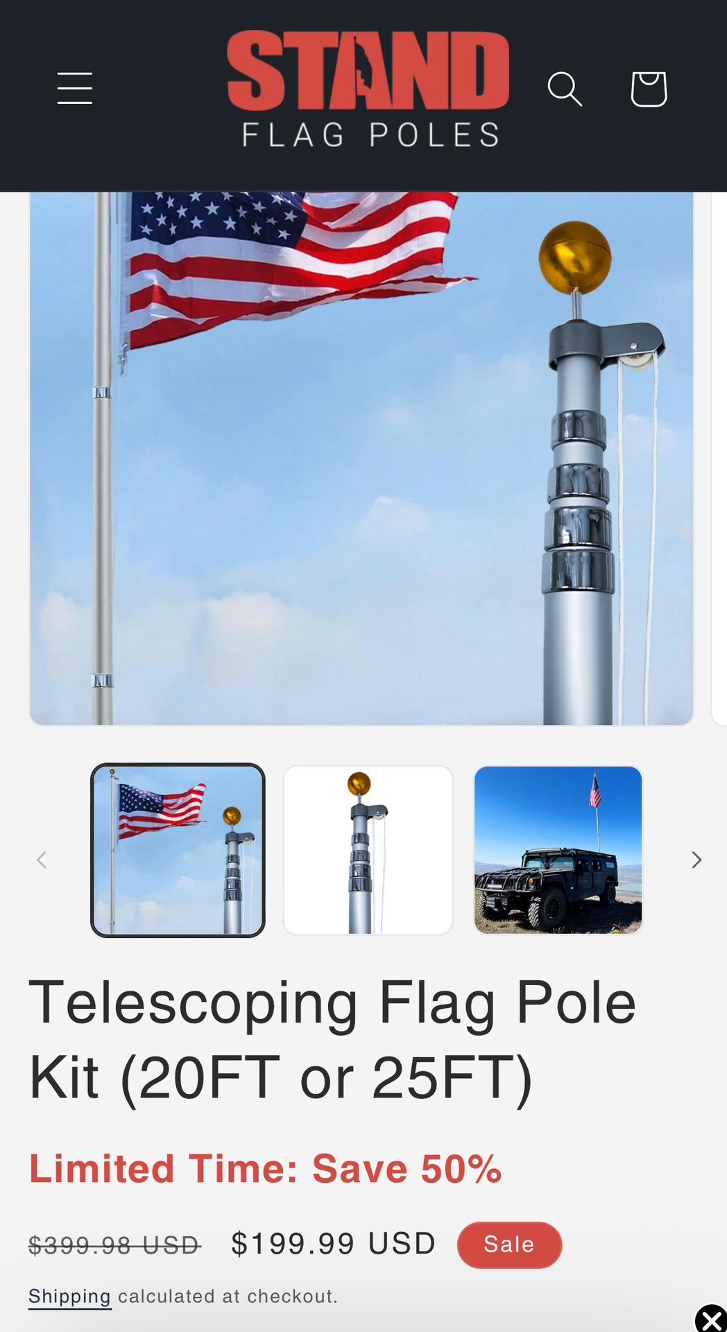 20 foot Flagpole