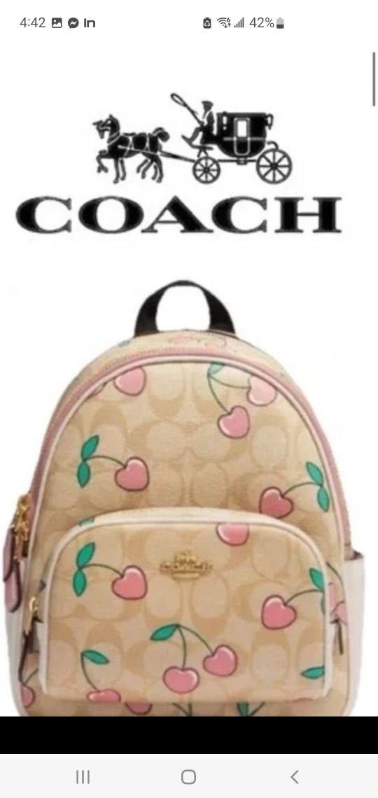 Coach Small Backpack