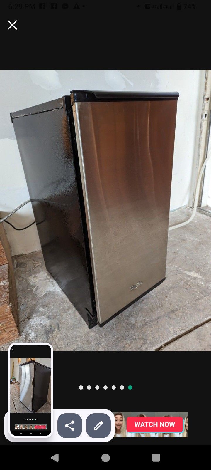Whirlpool 15 inch Icemaker Makes 50LBS OF Ice
