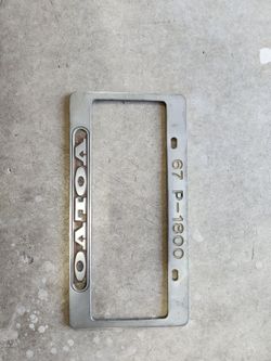 Volvo P1800 License Plate Frame