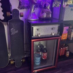 Rockstar mini fridge works great! Ice cold