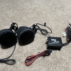 Boss MCBK420B Bluetooth Motorcycle Speaker Set 