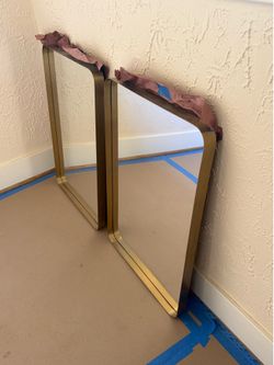 Kohler 24x36 brushed gold mirrors (set of two)