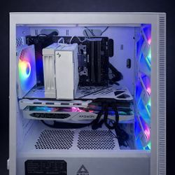 🚀 White RGB Gaming Beast – Ryzen 5 + RX 7700 XT (Ready Today)