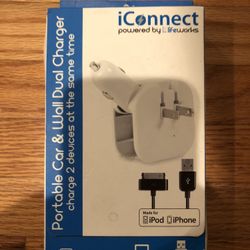 Car And Wall Charger For iPhone
