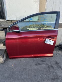 2015 - 2019 Hyundai Sonata Front Door Driver Side Red