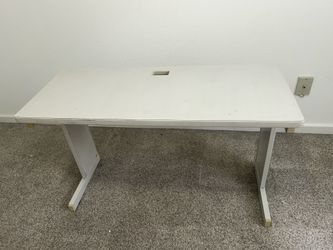 Light Gray almost white office desk