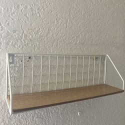 white/wood shelve