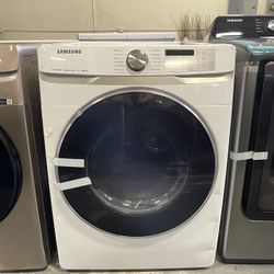 Samsung - 8. 7.5 Cu. Ft. Electric Dryer with Steam Sanitize+ in White