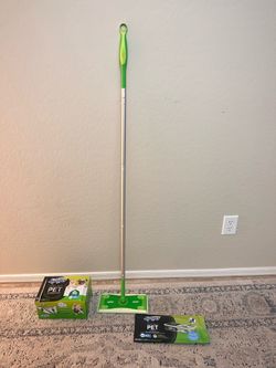 Swiffer Sweeper Mop + Heavy Duty Pet Refills (Dry Cloths + Wet Cloths)