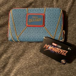 Ms. Marvel Cosplay Zip-Around Wallet from Loungefly White