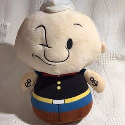 Kellytoy Popeye The Sailor Man Plush Stuffed Animal Toy 2017 Bean Bottom 