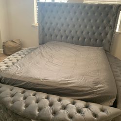 Queen Bed Frame & Storage 