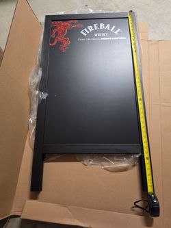 Fireball chalkboard stand