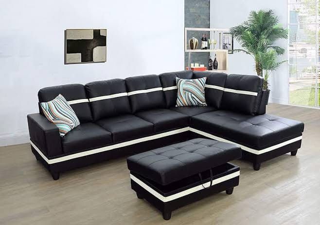 BRAND NEW SECTIONAL COUCH WITH OTTOMAN INCLUDED
