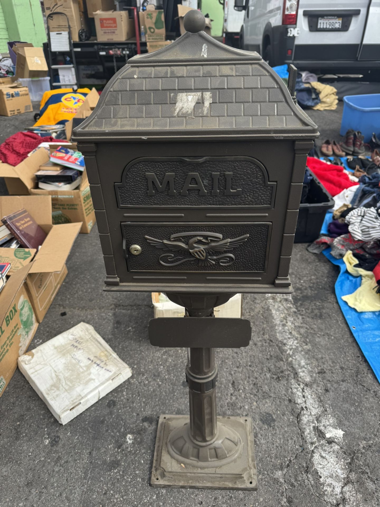 Vintage Gaines Pedestal Mailbox