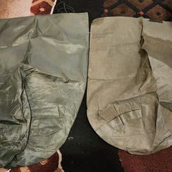 2 Military Issued Wet Weather / Waterproof Bags / Duffle Bag Liners