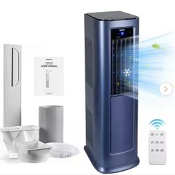 9,000 (DOE) BTU Portable Air Conditioner Cools 900 sq.ft. with Heat, Dehumidifier, AC unit with Remote