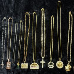 Gold Plated & Silver Chains ( 40$-180$ Each )