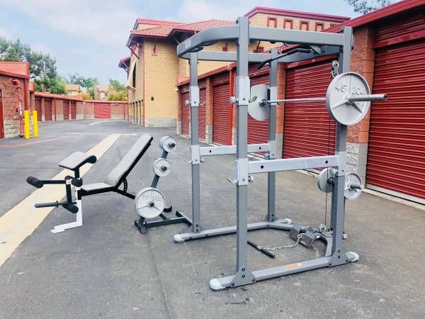 Lamar Squat Cage W Pulley System Weights Bench For Sale In