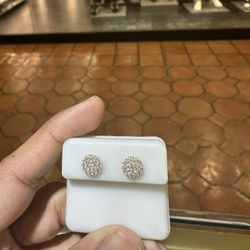 925 Gold Moissanite Ear ring