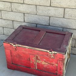 Antique Wooden Trunk / Cabinet