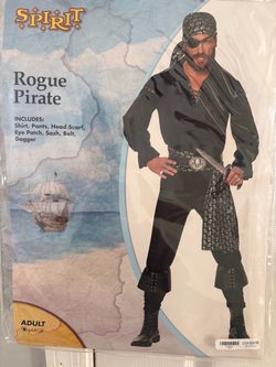 Spirit Rogue Pirate Halloween Costume Adult Large