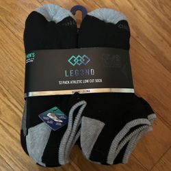 NWT Legend men’s performance athletic low cut socks 12 pairs 