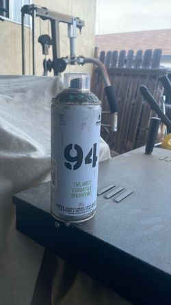 94 spray paint can teal
