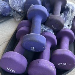 10lbs 6lbs 8lbs Dumbbells 