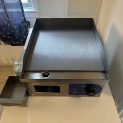 1500W 14” Electric Countertop Griddle / Commercial Flat Top