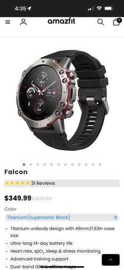 Amazfit Falcon Smart Watch Health