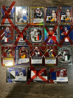 ALL NUMBERED FOOTBALL CARDS AUTO & PATCHES