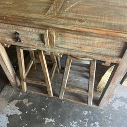 5 Pc Custom Bar Table/Stools-NOW REDUCED 