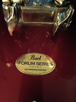 Five piece Pearl drum set