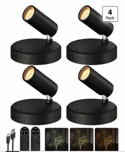 EZVALO Spotlights Indoor with Remote, 5500mAh Rechargeable
