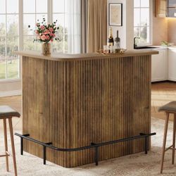 Home Bar Table with Footrest