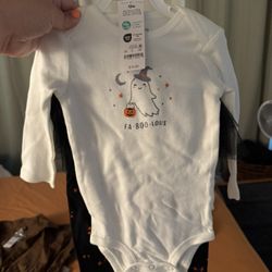 12 Month Baby Clothes Halloween Theme new!