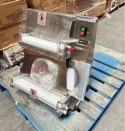 Vevor Pizza Dough Roller Sheeter 3-16 Inch Semi-Automatic Adjustable Thickness 390W New